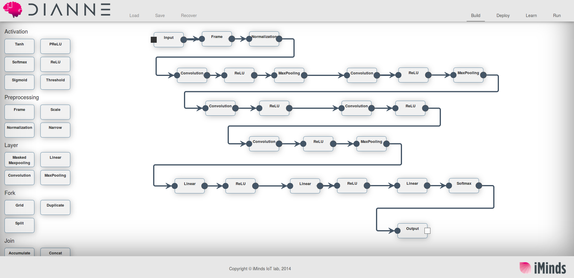 Drag and store drop machine learning